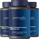 ProHealth Nicotinamide Riboside Pro 500. Dipatenkan NR Niagen 500mg plus 250mg TMG. NAD + Supplemen Boosts NAD +. NR Suplemen Proven dalam 300 Studies. 30 Pelayan (3 Pack)