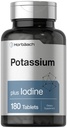 Horbach Potasium Chloride Tambahan 124; Ditambah Iodin 124; 180 tablet Vegetarian 124; Non-GMO dan Gluten Bebas
