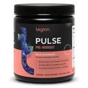 LEGION Pulse Pra Workout - All Natural Nitric Oxide Pretraining Drink to Boost Energy, Creatine Free, alami Sweetened, Beta Alanine, Citrulline, Alpha GPC (Blue Raspberry)