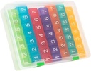 e- Pill 7 Kali sehari x 7 Hari Bersihkan Organisasi Pil Mingguan, Vitamin, dan Medicine Pillbox (Rainbow)