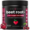 NuctraChamps Beet Powder Suplator, Superfood Powder Nitric Oxide with Beetroot Juice, Super Reds & Grape Weed Extract, No Sugar Beet Suppplemen - 8.74 Oz
