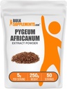BulkSuplements.com Pygeum Africanum Extract Powder - dari Pygeum Bark, Suplemen Nutonasional - Gluten Free - 5g per Serving, 250g (8.8 oz) (Paket 1)