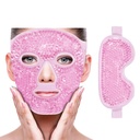 ZNOY CUETY D Face Eye Mask Ice Pack for Reuring Puffiniss, Bags Under Eyes, Puffy Dark Circles, Migraine, Hot / Cold Pack with Soft Plush Backing (1 * Eye Mask + 1 * Face Mask)