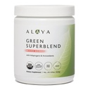 Alaya Organic Super Greens Powder - Premium Green Juice Superfood Powder - Adaptogens, Antioxidants & Progets Blend - USDA Organik, Non- GMO, Vegan - 30 Servings (Mixed Berry)
