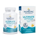Nordic Ultimate Omega Xtra, Lemon Flavor - 60 Soft Gels - 1480 mg Omega-3 + 1000 IU Vitamin D3 - EPA & DHA - Otak, Hati, & Imune Kesehatan - 30 Hamba