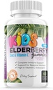 Anak-anak Elderberry Gummies + Vitamin C + Echinacea & Bee Propolis Anak-anak Multivitamin Chews Dukungan Imune dibuat di Amerika Serikat Gluten Free Non GMO 60 Gummy Whole Foods Market
