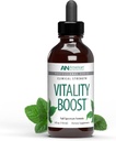 American Nutriceuticals - Vitalitas Boost Fulvic Acid w / Trace Mineral Drops - Multimineral Suplement -Rich in Acids - Meningkatkan Fungsi Energi