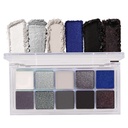 BINGBRUSH 10 Colors Black Smokey Eyeshadow Pallet, Cool Tonted Shimmer Esophadow, Natural Neutral Smokey Shiny Eyeshadow Ultimate Makeup Palette, Vibrant Make Up Pallets Kit