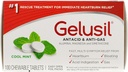 Gelusil Antax & Anti Gas Tablet untuk Relief Heartburn, Acid Reflux, Bloating and Gas, Mint Keren - 100ct Blister Pack (Paket 2)