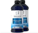 Structured Silver Liquid - Daily Ammune Supplemen dengan 15ppp Advance Advanced Technology - All Natural with No Addons- 16 Ounce Bottle (2 Pack)