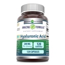 Amazing Formulas Hyaluronic Acid Supplement: 124; 200 Mg Per Serving 14; 120 Capsules 14; Non-GMO 124; Gluten Free 124; Dibuat di USA