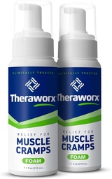 Relief Theraworx untuk Kram Otot Foam-Akting Spasm Otot, Soreness Kaki dengan Magnesium Sulfate - 7.1 oz - 2 Cacah