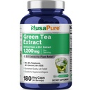 NusaPure Green Tea 20: 1 Ekstraksi, 1200 mg Equivalen dengan 24000mg, 180 Vegan Capsules, 50% EGCG, 98% Polyphenols, 80% Catechins
