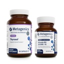 Metagenik Bundle - Thyrosol & D3 10.000 + K - 90 Count of Thyropol for Thiroid Health - 60 Softgels of D3 10.000 + K untuk Dukungan Imune, Bone Health & Heart Health