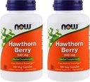NOW Foods Hawthorn Berry 540 mg, 100 Veg Capsules (Paket 2)
