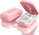 DubSTAR Little Pill Cutter, Pill Cutter Splitter for Small and Tiny Pills, Portable Pretty Pill Cull for Large Pills, Cuts Vitamin Tablet for Purse Pocket (Pill Cutter, Pink)