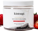 Kintsugi KeraSweet Hair Membentuk Gummy- Bantuan Tanda-tanda Tempur Aging Rambut, Tambahan untuk Strong, Voluminous Strand- Pendukung Kesehatan, Fuller Mencari Rambut / B12, Saw Palmetto, ACV (Strawberry, 60ct)