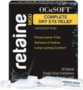 OCuSOFT Retaine MGD Complete Dry Eye Relief Lubricant Eye Drops Single- Dose Containers, 30 Count (Paket 2)