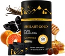 Shilajit Gummies 14; Pure Himalaya Shilajit Gummies Gold 12.4; Ashwagandha, Gokshura 12.4; Fulvic Acid & 85 + Trace Minadils for Men, Women 124; Nor-GMO Test 124; Lab