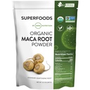 MRM Nutrition Organic Maca Root Powder 124; Superfood 124; Adaptogen 14; Gluten- Free + Vegan 124; 40 Servis