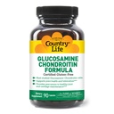 Country Life Glucosamin Chondroitin 1500mg / 1200mg - Support Joint Heally Cartilage, Tendon, Towns - Gluten Free, Non-GMO - 90 Capsules - for Dewasa