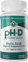 pH-D Feminine Health - 600 mg Boric Acies - Woman Owned - for Vaginal Odor Use - 72 count