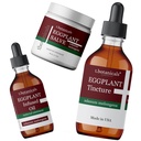 3-Piece Eggplant Skin Conditioning Set Eggplant Salve Tincture Oil Skin Health Relief Regenered Discolored Thickened Scaly Skin Disorders