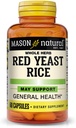 Maston Natural Red Yeast Rice, Support Heart Health Circulation, Herbal Supplemen, 60 Kapsul