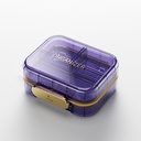 Bexeen Medicine Pill Organizer Travel Cute Pill Container Small Pill Box for Purse Mini Pill Case Portable Vitamin Holor Organizer Compact Travel Meaction Daily Pocket Pharmacy for Suplemen