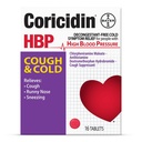 Coricidin HBP Decongestant-Free Cough and Cold Medicine - Specially Designed Relief for High Blood Pressure, Cough, Runny Nose, Sneezing and Cold Symporics (16 Count)