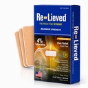 Tersisa 4% Lidocaine Patch Maksimal Kekuatan - Aluminum- Free, Water Resistan dan USA Membuat -Superior Menahan Relief Pain Patch Quickly Relieves Back, Joints and Muscle Paints-3x6 Inches (31 Count)