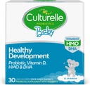 Produksi Pengembangan Bayi Culturelle Healthy, Vitamin D, HMO & DHA Packets, Membiayai Sistem Ketahanan Kesehatan & Digesik * dalam Sistem Bayi & Anak-Anak Umur 1 +, Gluten Bebas & Tidak-GMO, 30 Cacah (Paket 1)