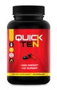 Quick Ten - Best Wheight Loss Pill - Natural Metabolism Booster, Appetite Suppresan, Fat Burner Pills - Premium Diet Pil untuk Perempuan dan Pria - Energi dan Campuran Fokus - 60 Capsules