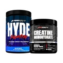 PROSUPPS Hyde Signature Substained Energy Pre-Workout, Blue Razz - 60 Servings, dan Creatine 300 Bundle