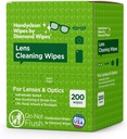 HandyClean Pre- Moistened Lent Cleaning Wipes, Eyeglass Wipes, Screen Wipes, 200 ct 6 x 5 inch Dikemas Secara Individual Lens Cleaner Wipes