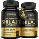 Atlantis Nutrition Himalaya Shilajit Capsules Formulasi dengan 20% Fulvic Acid 124; 10000MG Per Serving - 10: 1 Ekstraksi 14; USA Membuat 124; Himalaya Shilajit Tambahan untuk Pria & Perempuan 124; 120 Capsules