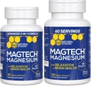 Natural Stacks Magtech Magnesium Value Bundle - 3 Forms of Magnesium - menampilkan Magtein L- Threonate - Mendukung Relaxation and Brain Health * - 270 Total Kapsul