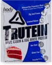 Powder Protein Tinggi Body Nutrition: 45% Whey, 45% Casein, 10% Egg White, Gluten- Free, Low Sodium, Grass Fed Whey Protein Powder, Gym Suplemen & Breakfast, Red Velvet Cake, 34g Sample