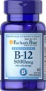Puritan Pride Vitamin B-12 Membantu Mengkonversi Makanan ke Energi * 5000 Mcg Sublingual - Microlozenges, 60 Count (Paket 1)