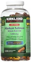 Kirkland Signature 100% Wild Alaska Minyak Salmon 90 EPA 110 DHA 1200mg - 320 Softgels Coated Softges