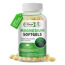 Magnesium Glycinate 500mg Suftgeels Suplement, Small Easy to Swallow Magnesium High Absorpsi for Night Leg & Sleep Dukung, Muscle & Bone, Non GMO, 120 Gelcaps, 60 Day Supply