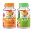 Lifeable Magnesium 85mg + Turmeric Curcumin, Gummies Bundle - Great Tasting, Vitamin Suplemen, Gluten Bebas, GMO Bebas, Gummy Chewable