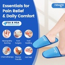 Slippers Ice Foot Cuck NEWGO untuk Plantar Fasciitis dan Neuropathy, HSA atau FSA Eligly 2 Pack Ice Slippers Gel Hot Cold Pack for Bunion Surgery Pain Relief, Burning Feet