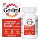 Geritol, Multivitamin Suplement, Berisi B-Vitamin, Antioksidan, Vitamin C, E & D dan Iron, 26 Estiventa Vitamin dan Mineral, Gluten- Bebas, Non-GMO, tidak ada Sweeteners Artificial, 100 tablet