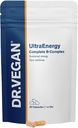 DR.VEGAN UltraEnergy 124; Kekuatan Tinggi B Vitamin Complex, 30 Vegan - Friendly Capsules 124; termasuk Vitamin B12 (100ug), Choline (50mg), Biotin (50ug) dan Flice (200ug) 4; Oo-A- Day
