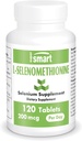 SuperSmart - L-Selenomethionine 200mcg per hari (Tambahan Selenium) - Penyerapan Tinggi - Menelusuri Mineral 126; Non-GMO & Gluten Bebas - 120 Tablet