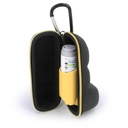 CasterEMATIX Asthma Inhaler Case dengan Loyard dan Clip On Keychain Carabiner, Inhaler Holder Extended to Fit Standard Rescue and New Albuterol Inhaler Diaktifkan hingga 4 Inches - Termasuk Kasus Asthma Saja