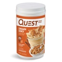 Cinnamon Protein Crunch Quest, 20g Protein, 2g Net Carb, 1g Sugar, Low Carb, Gluten Free, 1.6 Pound, 24 Servings