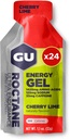 GU Energy Roctane Ultra Endurance Energy Gel, Vegan, Gluten- Free, Kosher, and Dairy-Free On- TheGo Olahraga Nuklir, Biking, Hiking, 24- Count, Cherry Lime