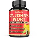 Satoomi St Welt Capsules Extract Suplement - 6 Herbs Equilivate 5050 mg - Emotional Saldo, Joyful Mood Dukung - 1 Paket 90 Vedgie Caps 3-Month Suppply